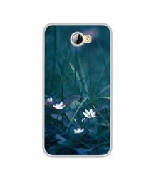 Amazon Brand - Solimo Designer White Flower UV Printed Soft Back Case Mobile Cover for Huawei Honor Bee 4G