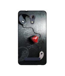 Amazon Brand - Solimo Designer Chinnese Yin and Yang UV Printed Soft Back Case Mobile Cover for Micromax Bharat 2 Q402