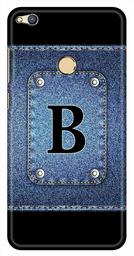 Amazon Brand - Solimo Designer Button Jeans Alphabet-B 3D Printed Hard Back Case Mobile Cover for Huawei Honor 8 Lite