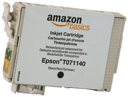 AmazonBasics CM-AZ-30018-00 - Cartucho de tinta (equivalente a Epson T0711), color negro, recargable