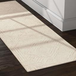 Amazon Brand – Rivet Contemporary Geometric Wool Runner Hallway Rug, 2' 6