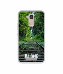 Amazon Brand - Solimo Designer Alone UV Printed Soft Back Case Mobile Cover for Intex Elyt E7