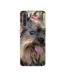 Amazon Brand - Solimo Designer Hairy Puppy 3D Printed Hard Back Case Mobile Cover for Oppo F15