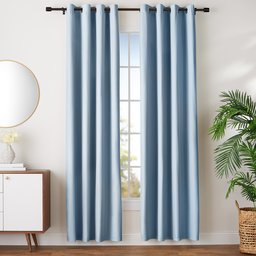 AmazonBasics Room-Darkening Blackout Curtain Set with Grommets