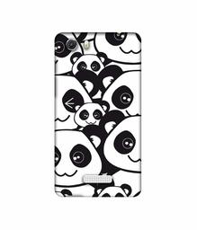 Amazon Brand - Solimo Designer Panda Texture 3D Printed Hard Back Case Mobile Cover for Micromax Canvas Unite 3 Q372