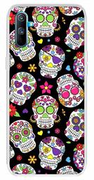 Amazon Brand - Solimo Designer Multicolor Skull Pattern Printed Soft Back Case Mobile Cover for Realme C3