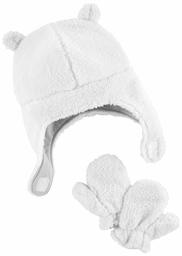 Simple Joys by Carter's Baby Girl's Hat and Mitten Set