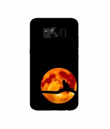 Amazon Brand - Solimo Designer Dark Black Cat 3D Printed Hard Back Case Mobile Cover for Samsung Galaxy S8 Plus