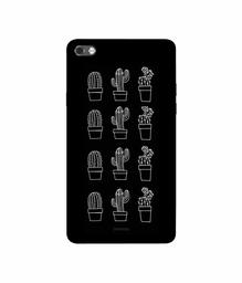 Amazon Brand - Solimo Designer Cactus Design 3D Printed Hard Back Case Mobile Cover for Micromax Canvas Sliver 5 Q450