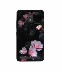 Amazon Brand - Solimo Designer Dark Flowers Photography 3D Printed Hard Back Case Mobile Cover for Lenovo A6600