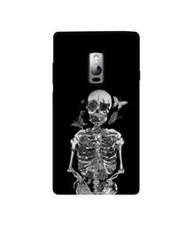 Amazon Brand - Solimo Designer Skeletan 3D Printed Hard Back Case Mobile Cover for OnePlus 2