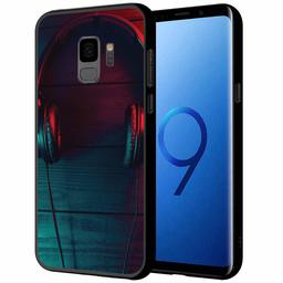 Amazon Brand - Solimo Designer Music Headphone Printed Hard Back Case Mobile Cover forSamsung Galaxy S9 (D310)