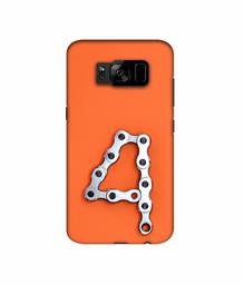 Amazon Brand - Solimo Designer Number Four 3D Printed Hard Back Case Mobile Cover for Samsung Galaxy S8 Plus