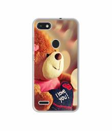 Amazon Brand - Solimo Designer Teddy Bear UV Printed Soft Back Case Mobile Cover for Tecno Camon iSky