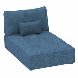 Marchio Amazon - Alkove Elvas - Divano Modulare - Modulo chaise longue con vano contenitore e cuscino extra, 93 x 145 cm, blu navy