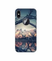 Amazon Brand - Solimo Designer Tree Reflextion 3D Printed Hard Back Case Mobile Cover for Apple iPhone Xs Max (Logo Cut)