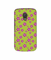 Amazon Brand - Solimo Designer Pink Flower Patterns 3D Printed Hard Back Case Mobile Cover for Motorola Moto G 2nd Generation