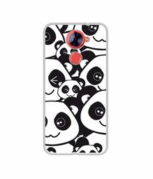 Amazon Brand - Solimo Designer Panda Texture UV Printed Soft Back Case Mobile Cover for Comio X1