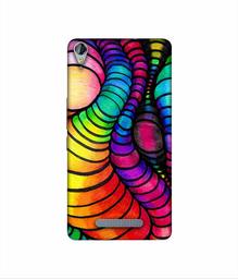 Amazon Brand - Solimo Designer Semi Circle Texture 3D Printed Hard Back Case Mobile Cover for Micromax Canvas Juice 3Plus Q394