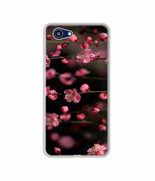 Amazon Brand - Solimo Designer Pink Flowers UV Printed Soft Back Case Mobile Cover for Realme 1