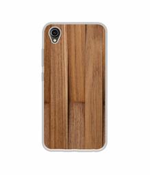 Amazon Brand - Solimo Designer Wooden Art UV Printed Soft Back Case Mobile Cover for Vivo Y90