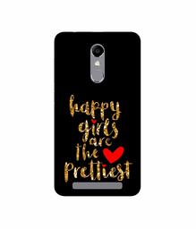 Amazon Brand - Solimo Designer Happy Girls are The Prettiest UV Printed Soft Back Case Mobile Cover for Micromax Canvas Evok Power Q4260