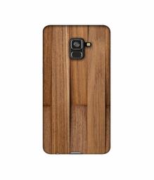 Amazon Brand - Solimo Designer Wooden Art 3D Printed Hard Back Case Mobile Cover for Samsung Galaxy A8 Plus