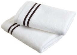 Pinzon 700-Gram Hotel Stitch Washcloth 2-Pack, Espresso