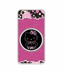 Amazon Brand - Solimo Designer Kitty with Glitter UV Printed Soft Back Case Mobile Cover for Vivo V5