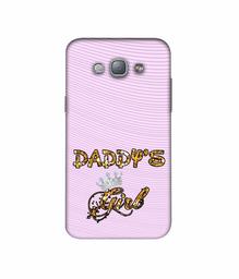 Amazon Brand - Solimo Designer Daddy's Girl in Glitter Pattern 3D Printed Hard Back Case Mobile Cover for Samsung Galaxy A8