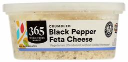 365 by Whole Foods Market, Feta Cheese, Crumbled with Black Pepper, 6 Ounce