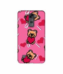 Amazon Brand - Solimo Designer Heart Holding Bear 3D Printed Hard Back Case Mobile Cover for LG Stylus 2