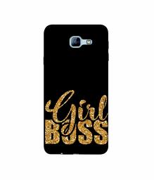 Amazon Brand - Solimo Designer Sparkle Girl Boss 3D Printed Hard Back Case Mobile Cover for Samsung Galaxy A8 (2016)