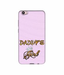 Amazon Brand - Solimo Designer Daddy's Girl in Glitter Pattern 3D Printed Hard Back Case Mobile Cover for Vivo V5 Plus