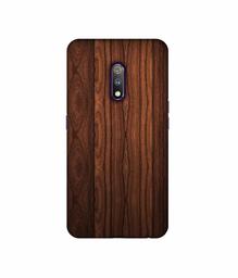 Amazon Brand - Solimo Designer Wooden Texture 3D Printed Hard Back Case Mobile Cover for Realme X