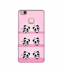 Amazon Brand - Solimo Designer Panda Pattern 3D Printed Hard Back Case Mobile Cover for Huawei P9 lite