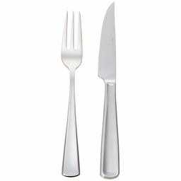 AmazonBasics Ménagère à steak 12 pièces Pour 6 personnes Style moderne