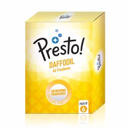 Amazon Brand - Presto! Air Freshener Pocket, Daffodil - 10 g (Pack of 6)