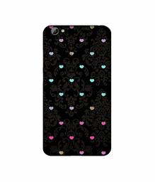 Amazon Brand - Solimo Designer Heart Texture 3D Printed Hard Back Case Mobile Cover for Vivo Y66