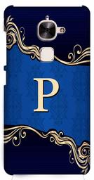 Amazon Brand - Solimo Designer Blue Pattern Alphabet-P 3D Printed Hard Back Case Mobile Cover for LeEco Le 2