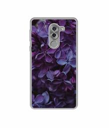 Amazon Brand - Solimo Designer Purple Flowers UV Printed Soft Back Case Mobile Cover for Huawei Honor 6X