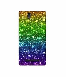 Amazon Brand - Solimo Designer Multicolor Stars 3D Printed Hard Back Case Mobile Cover for Sony Xperia C3 Dual