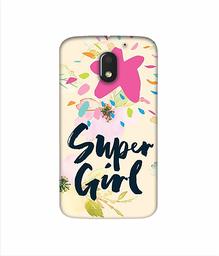 Amazon Brand - Solimo Designer Super Girl 3D Printed Hard Back Case Mobile Cover for Motorola Moto E (3rd gen)