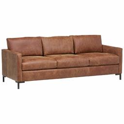 Amazon Brand – Rivet Edgewest Modern Sofa, Leather, 87