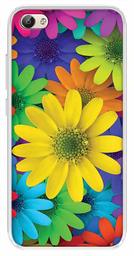 Amazon Brand - Solimo Designer Multicolor African Daisy Design Printed Soft Back Case Mobile Cover for Vivo Y69