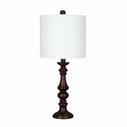 Amazon Brand – Ravenna Home Table Lamp with a Round Base, Bulb Included, 23