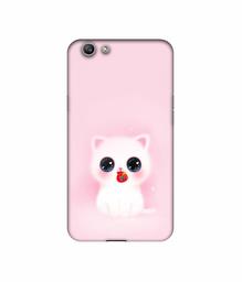 Amazon Brand - Solimo Designer Kitty UV Printed Soft Back Case Mobile Cover for Oppo F1S