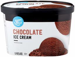 Amazon Brand - Happy Belly Chocolate Ice Cream, 48 Fl Oz (Frozen)