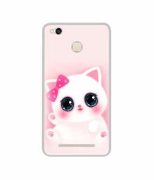 Amazon Brand - Solimo Designer Babby Kitty UV Printed Soft Back Case Mobile Cover for Mi Redmi 3S Prime