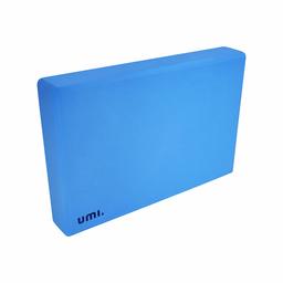 [Amazonブランド] Umi.(ウミ) ヨガブロック 大きい yoga block ヨガぶろっく 長さ30.5cm 幅20.5cm 高さ5cm 高密度 EVA 耐圧性 耐臭性 防湿性 300g 1個 ブルー